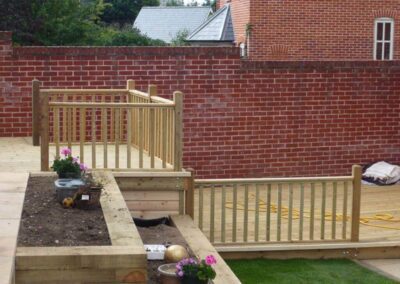 Timber decking and handrails Stirling decking and fencing co